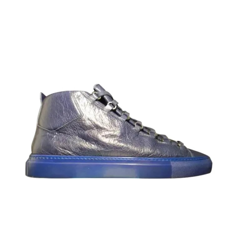 Unbranded Sneakers High-Top Lace-Up Leather — 10
