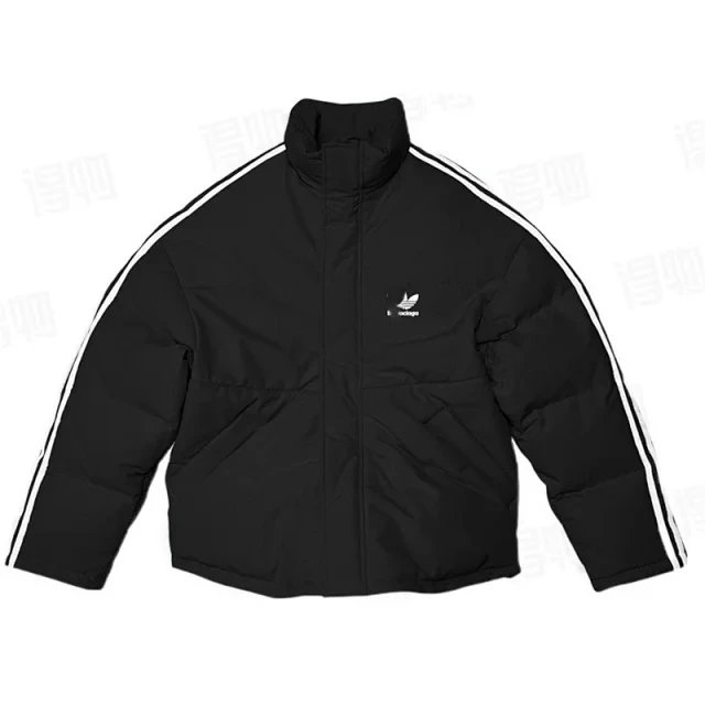 Adidas Jackets Trefoil three-stripe puffer jacket — 1