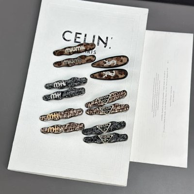 Miu Miu / Saint Laurent / Prada Multi-Brand Hair Clips [7 styles]