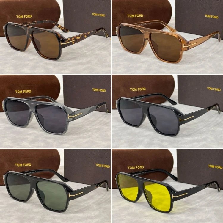 Tom Ford Aviator-Style Shield Sunglasses