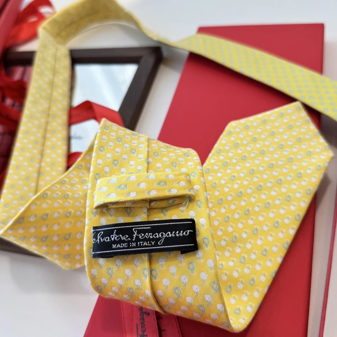 Ferragamo Ties Horseshoe-pattern silk necktie image 5