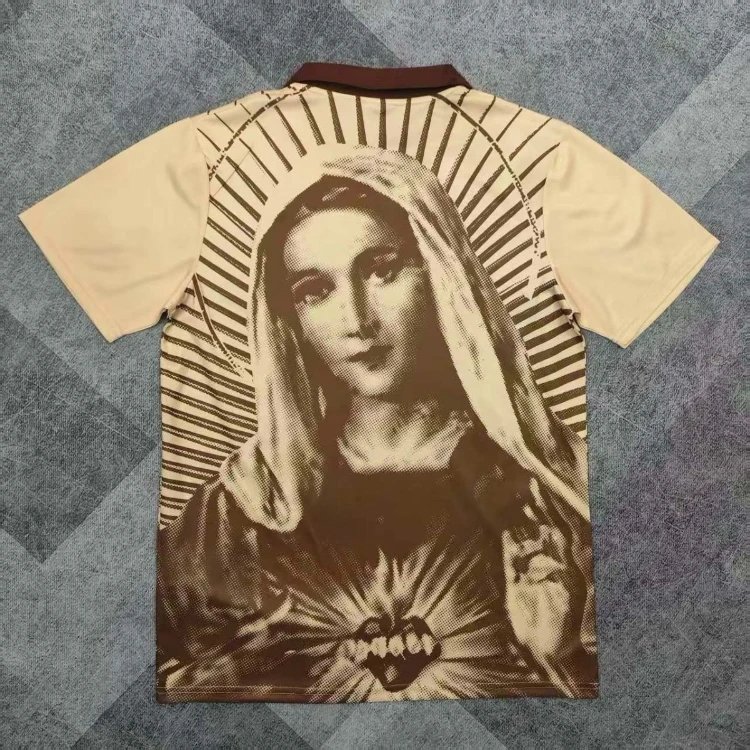 Unbranded Football Jerseys Virgin Mary Graphic Polo Jersey image 4