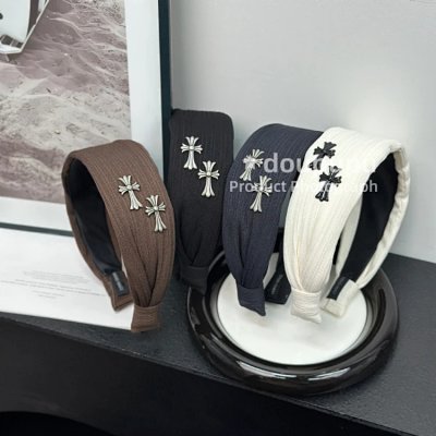 Cross-Embellished Knotted Headband [4 styles]