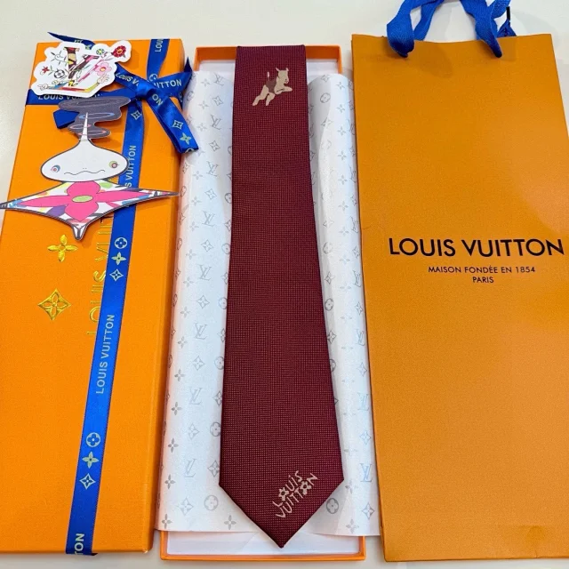 Louis Vuitton Ties 6584 embroidered mascot product detail image 2