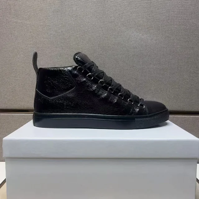 Unbranded Sneakers High-Top Lace-Up Leather product detail image 2