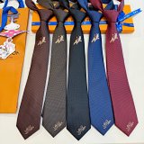 Louis Vuitton Dog Motif Silk Tie