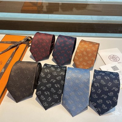 Hermès Galop Print Silk Tie [7 styles]
