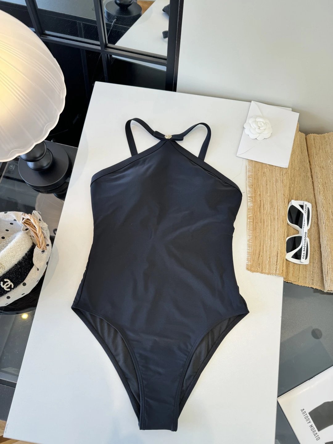Versace Swimwear Cutout one-piece swimsuit with Medusa hardware — 8