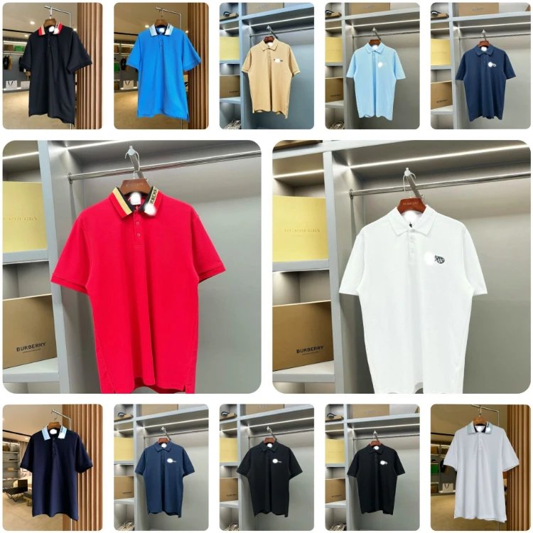 Burberry Embroidered Logo Polo Shirts [14 styles]