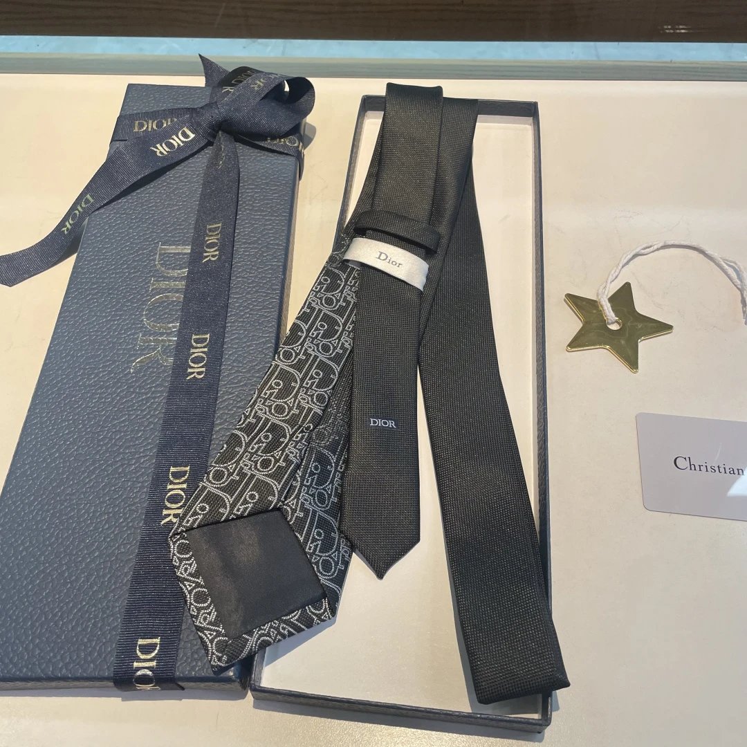 Dior Ties CD Diamond Pattern Tie image 3