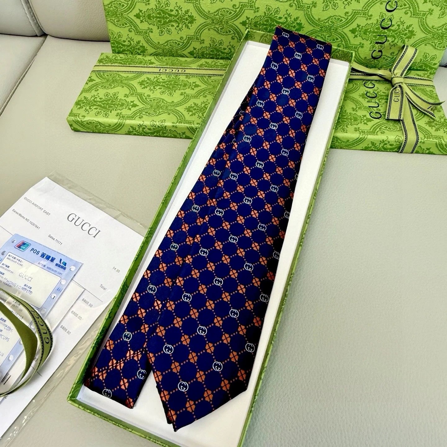Gucci Ties GG logo jacquard necktie image 3