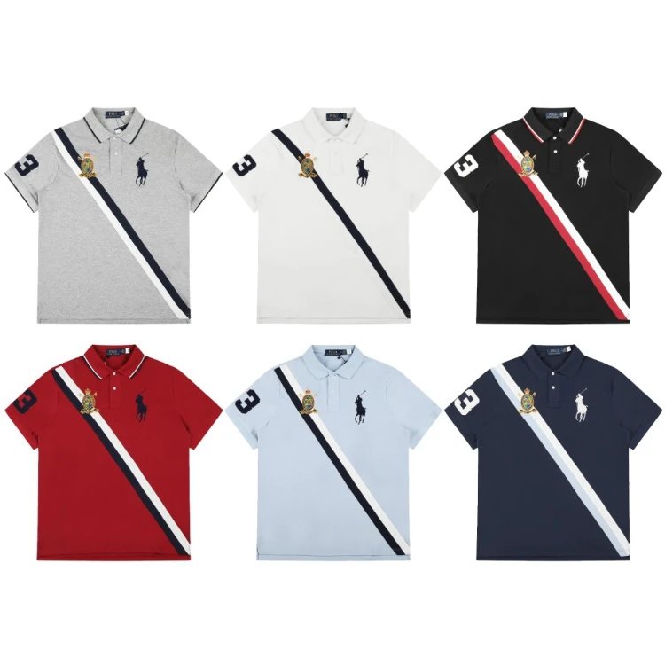 Polo Ralph Lauren Contrast-Stripe Polo Shirts [6 styles]