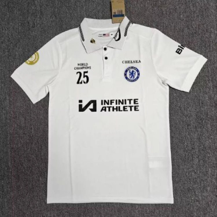 Adidas Football Jerseys Short-Sleeve Polo Jersey — POLO white shirt