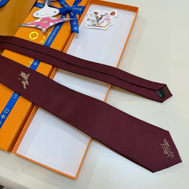 Louis Vuitton Ties 6584 embroidered mascot product detail image 4