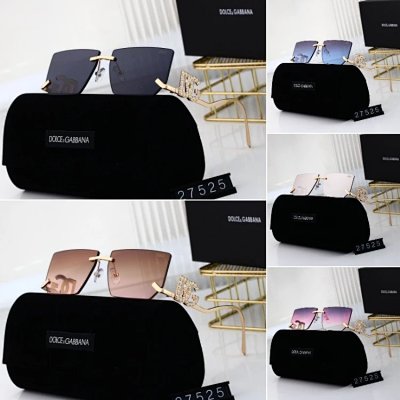 Dolce & Gabbana DG 27525 Rimless Sunglasses