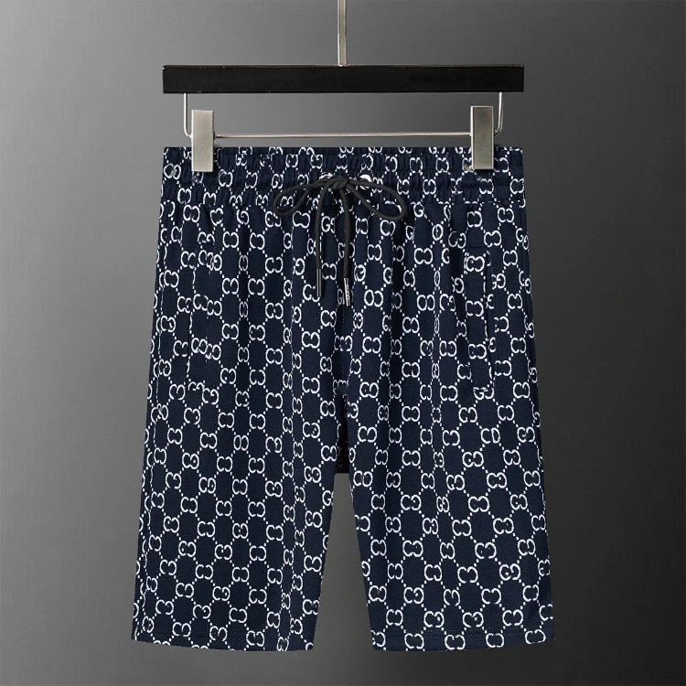 Unbranded Shorts Drawstring printed casual — SKU-09-29039 Royal Blue