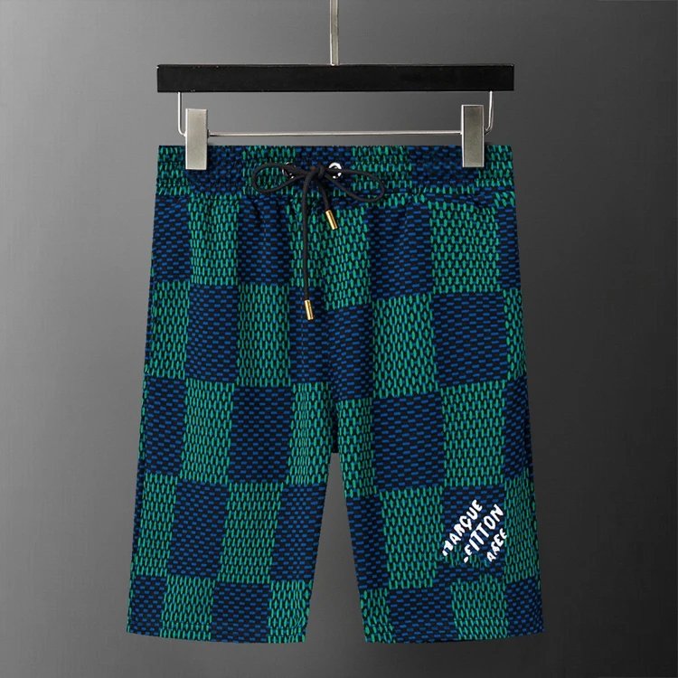 Unbranded Shorts Drawstring printed casual — SKU-36-29058 Blue-Green