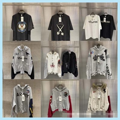 Protocol Distressed Zip Hoodies [40 styles]