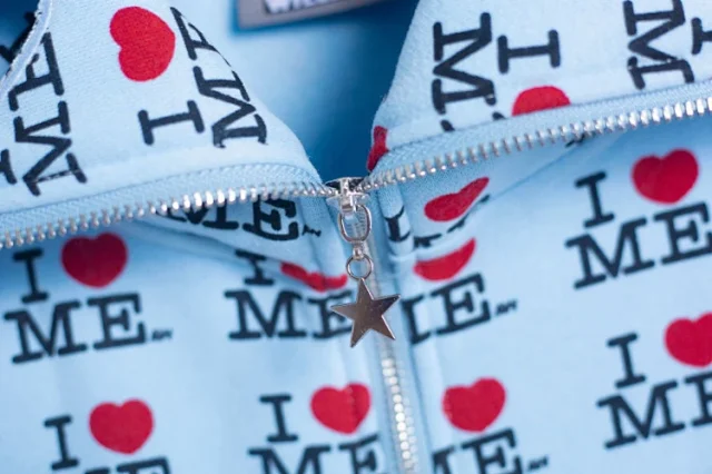 Unbranded Hoodies & Sweatshirts Zip-Up Hooded I Heart Me Print Sweatshirt product detail image 5