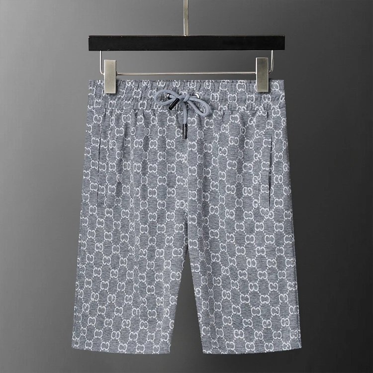 Unbranded Shorts Drawstring printed casual — SKU-08-29039 Light Gray