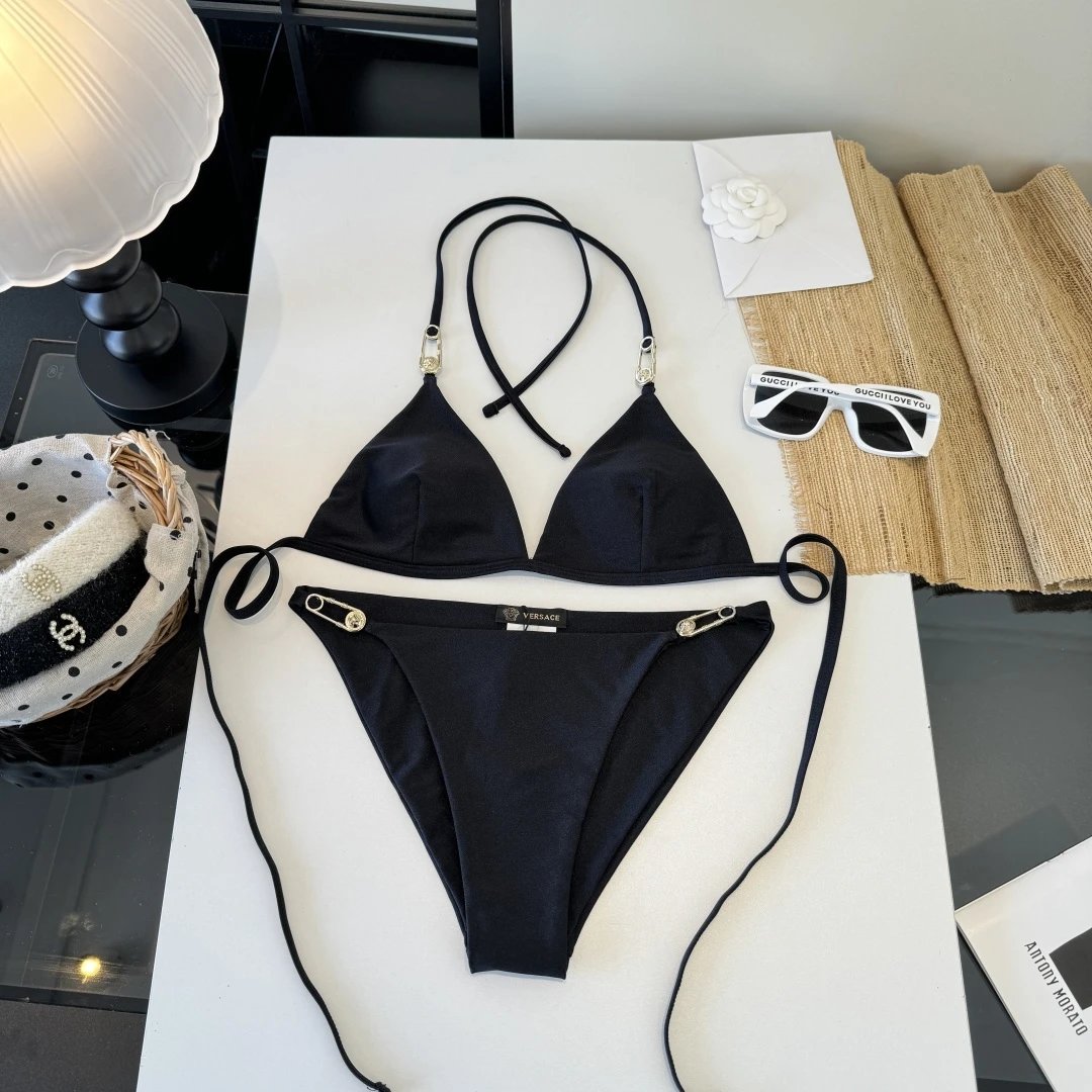 Versace Swimwear Two-Piece Triangle Bikini Set — 4