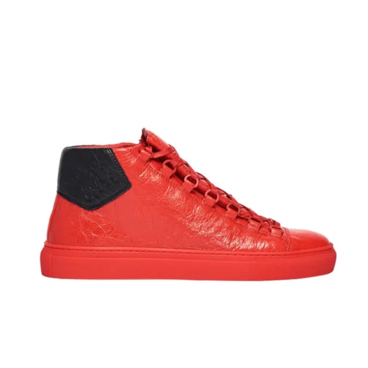 Unbranded Sneakers High-Top Lace-Up Leather — 19