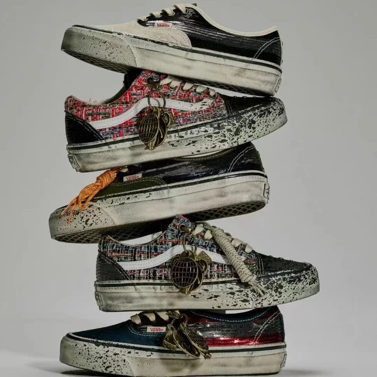 Vans Plaid Patchwork Skate Sneakers [5 styles]