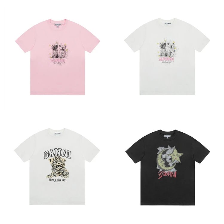 GANNI Graphic Print T-Shirt | 7751485583