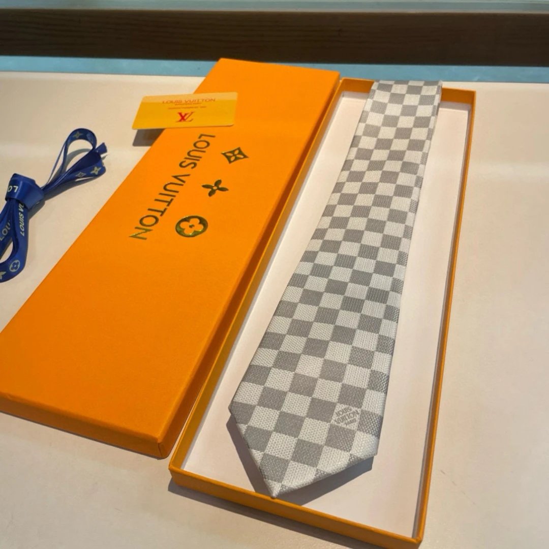 Louis Vuitton Ties Checkered Jacquard Tie image 3