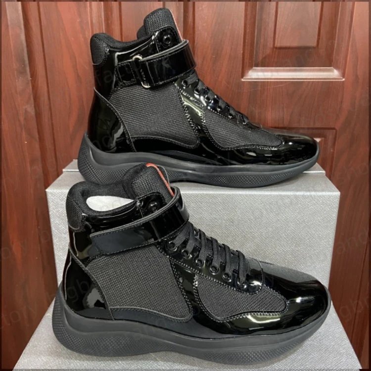 Prada Sneakers 6108 High-Top Ankle-Strap — C3