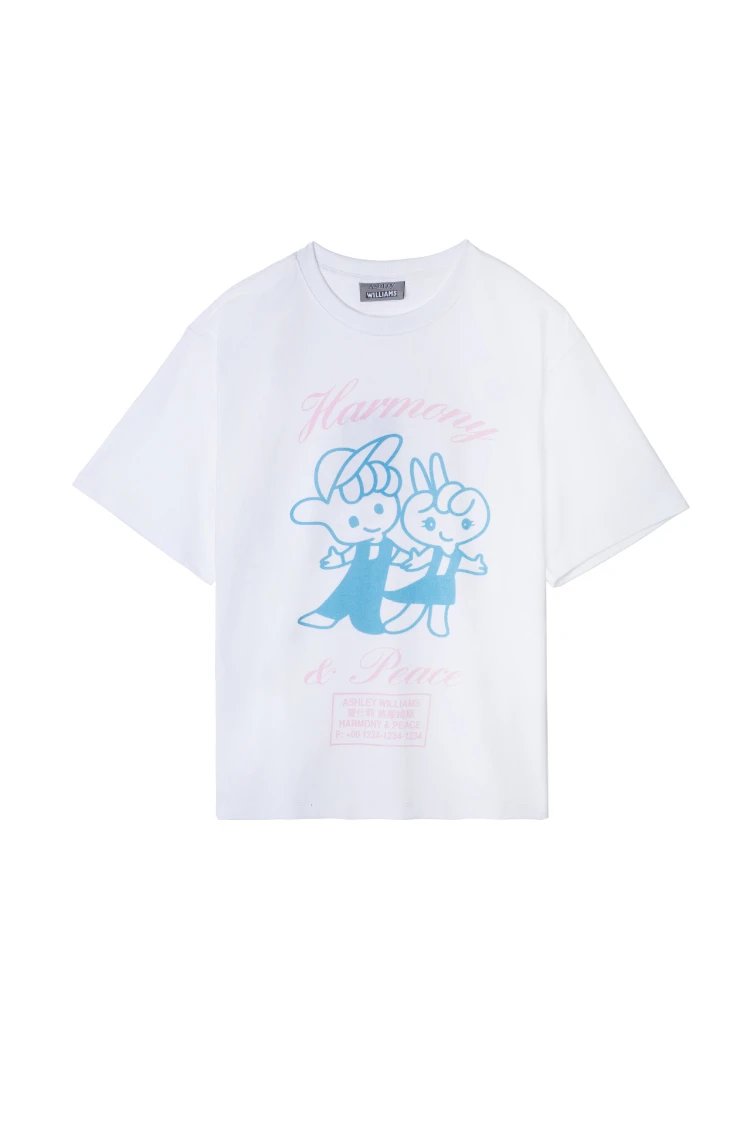 Ash Williams T-Shirts Printed Short-Sleeve Crew-Neck T-Shirt — SKU-05-White