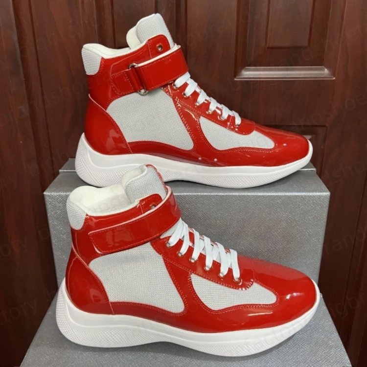 Prada Sneakers 6108 High-Top Ankle-Strap — C1
