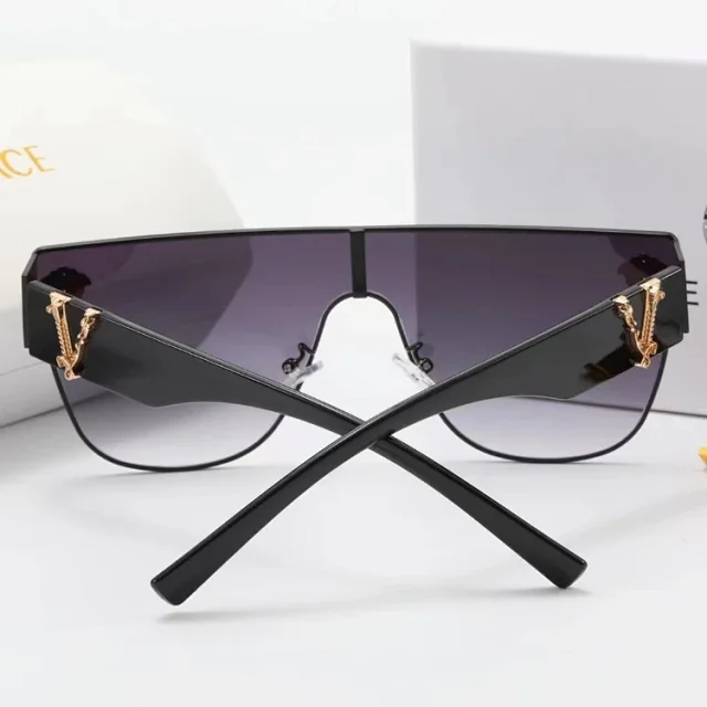 Versace Oversized shield sunglasses with Medusa head accents product detail image 2