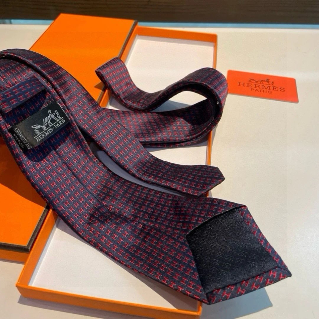 Hermès Ties H monogram patterned tie image 5