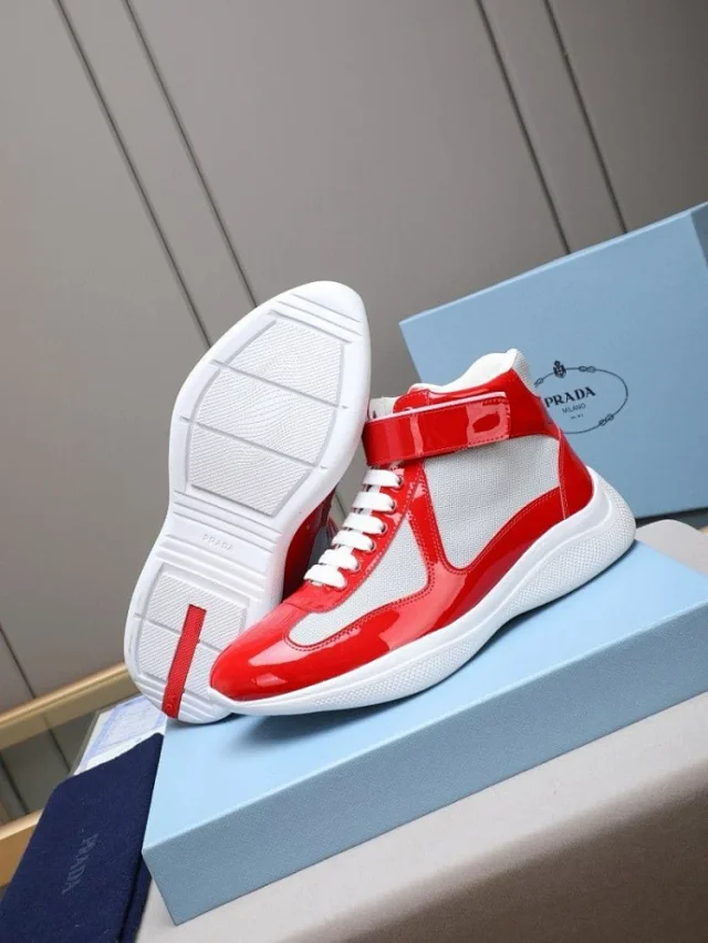 Prada Sneakers 6108 High-Top Ankle-Strap product detail image 6