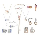 Crystal Interlocking-Link Jewelry Collection [36 styles]