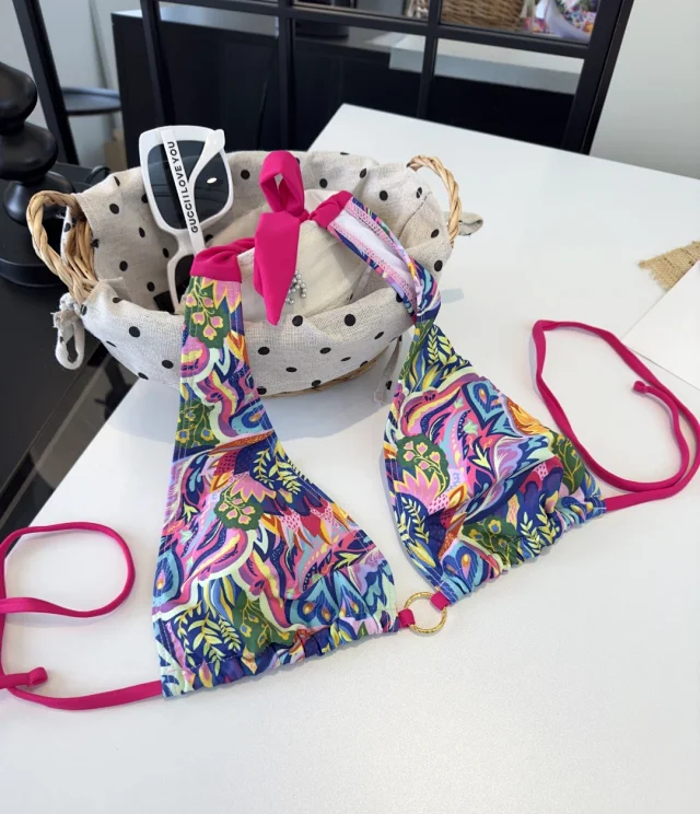 Versace Swimwear Two-Piece Triangle Bikini Set product detail image 2