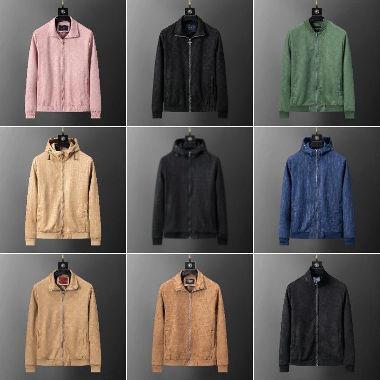 Men's Lightweight Zip-Up Hooded & Collared Jackets [13 styles]