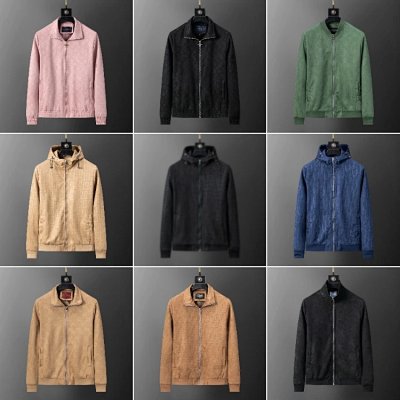 Men's Lightweight Zip-Up Hooded & Collared Jackets [13 styles]