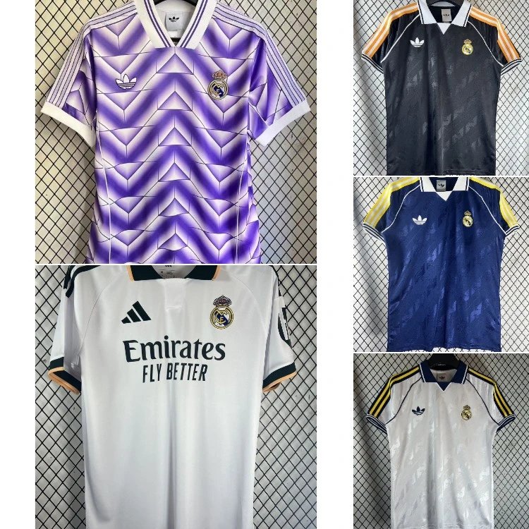 Adidas Real Madrid Retro Football Jerseys