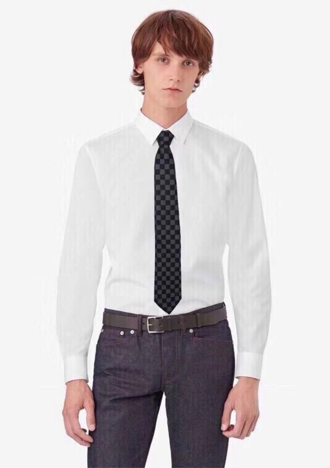 Louis Vuitton Ties Checkered Jacquard Tie image 8