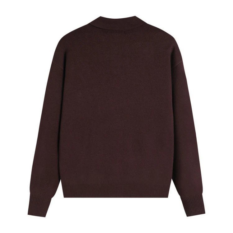 AMI Paris Knitwear de Cœur Polo Collar Knit Sweater image 3