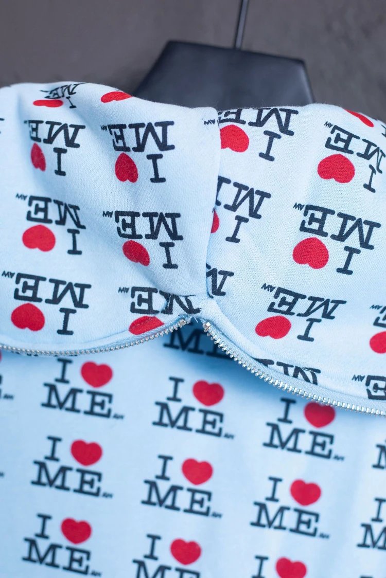 Unbranded Hoodies & Sweatshirts Zip-Up Hooded I Heart Me Print Sweatshirt image 6