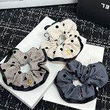 Chanel Polka Dot Scrunchie Set