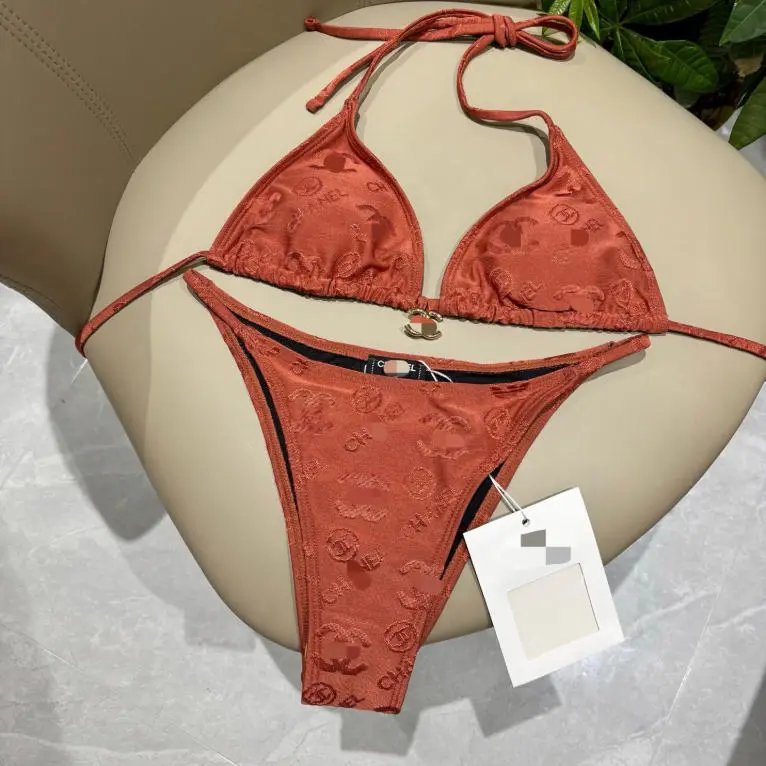 Chanel Swimwear Jacquard logo print padded underwire one-piece swimsuit — 5