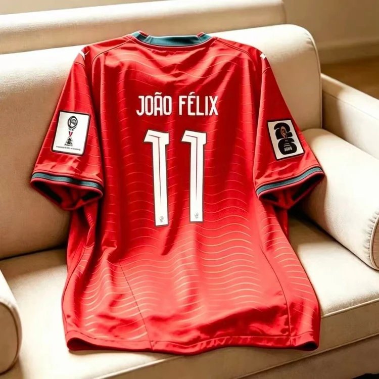 Unbranded Football Jerseys Portugal National Team Home/Away Jersey with Player Name and Number — SKU-S-02-26 Portugal Home Jersey – No. 11 Félix