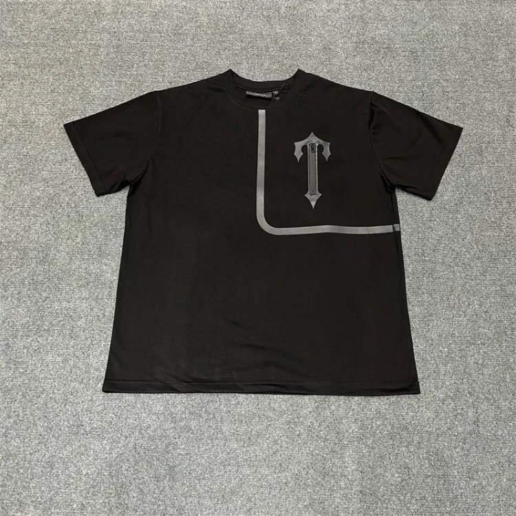 Unbranded T-Shirts Short-Sleeve T-Shirt with Chest Zip Graphic — 1