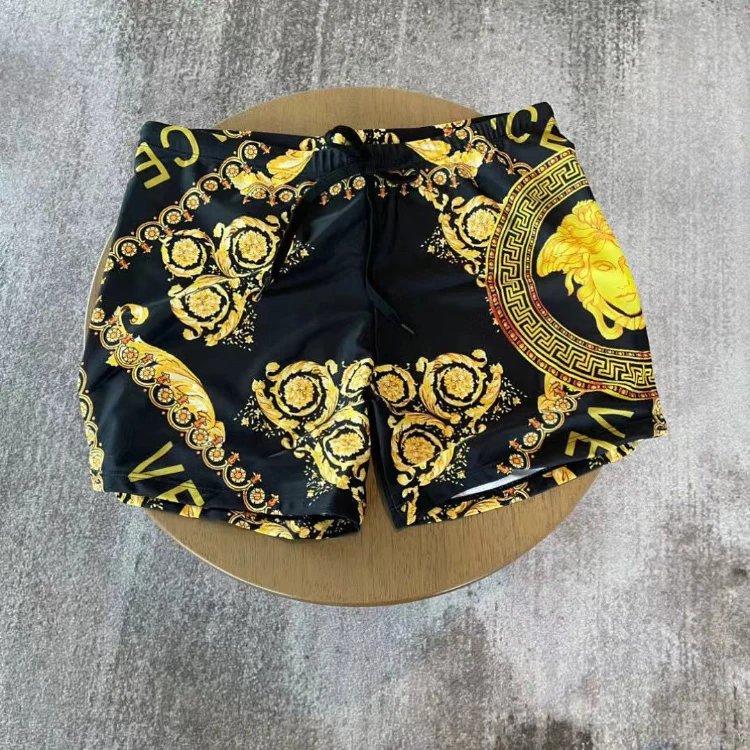 Versace Swimwear Men's Greca and Medusa Print Swim Shorts image 4