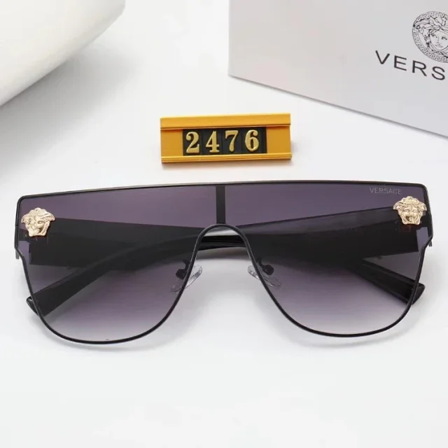 Versace Oversized shield sunglasses with Medusa head accents product detail image 6