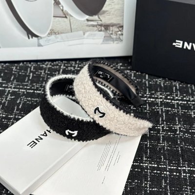 Chanel Tweed Logo Headband
